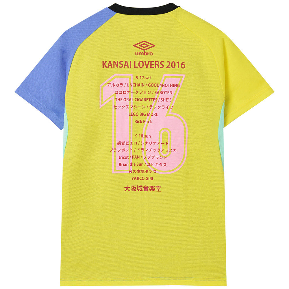 
                  
                    KANSAI LOVERS カンサイラバーズ - 2016 ドライTシャツ / バックプリントあり / umbro（ブランド） / Tシャツ / メンズ 【公式 / オフィシャル】
                  
                