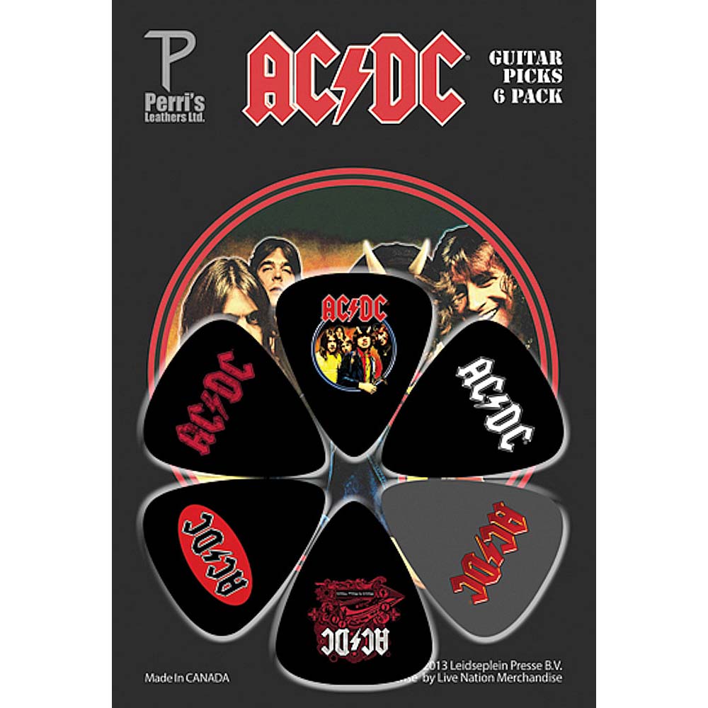 AC/DC - Guitar Pics 6枚セット