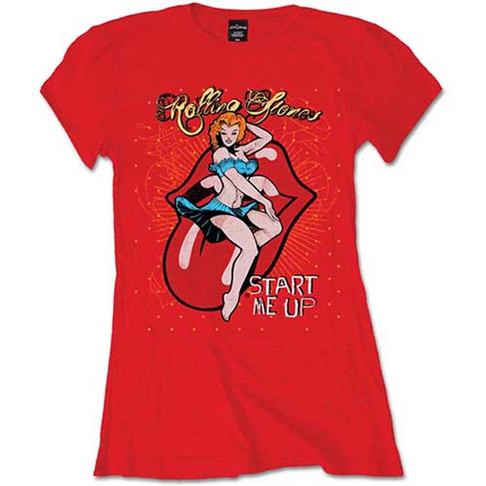 ROLLING STONES ローリングストーンズ (デビュー作 60周年 ) - Start me up / Tシャツ / レディース 【公式 / オフィシャル】