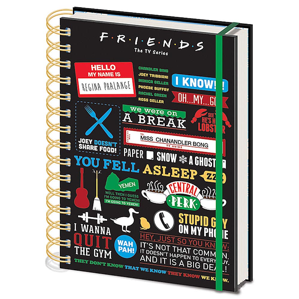 FRIENDS - (30周年 ) - Infographic / A5 Wiro Notebook