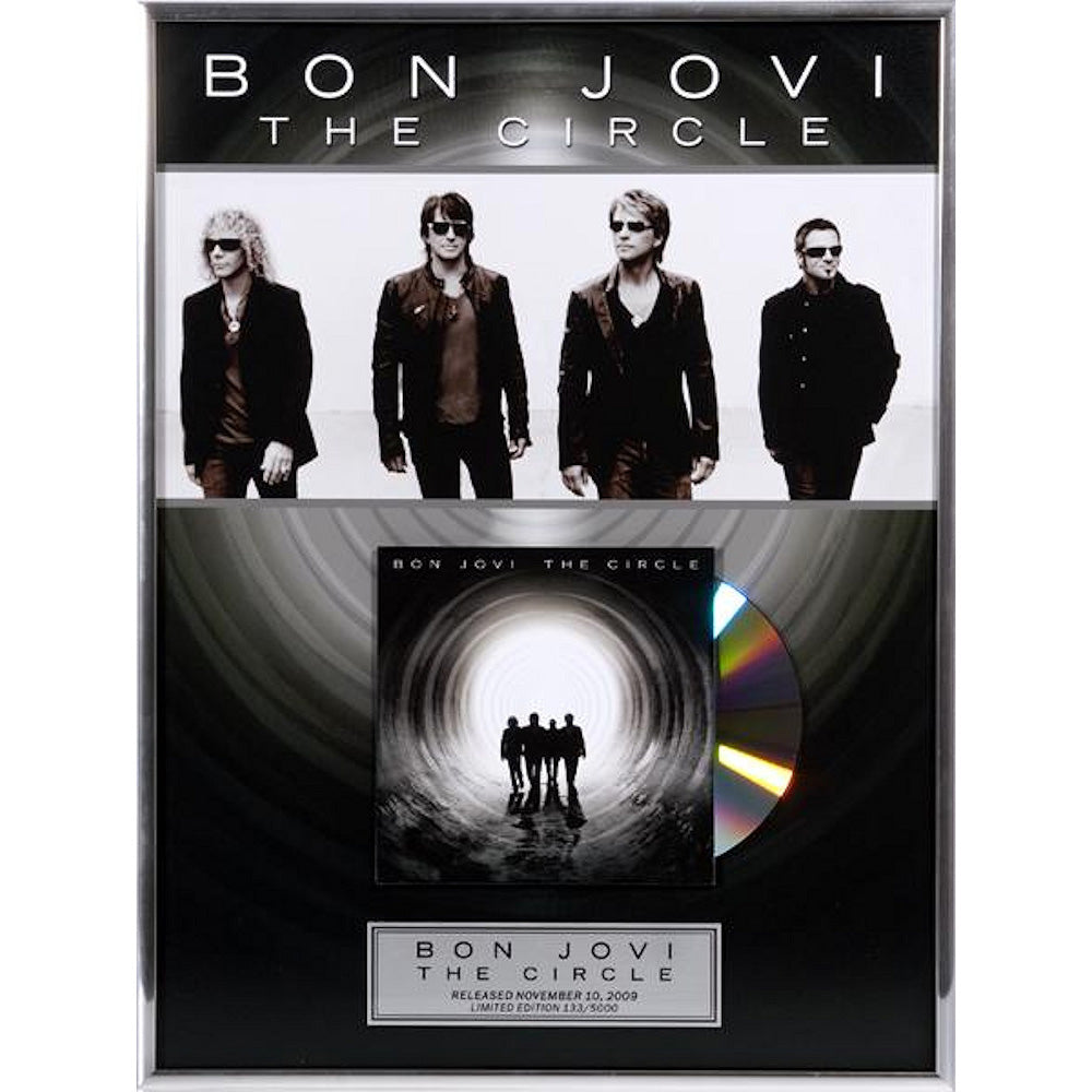 BON JOVI ボンジョヴィ The Circle GOLD CD インテリア額 公式 オフィシャル