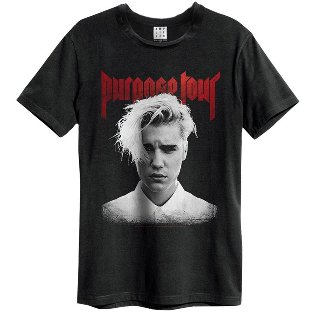 JUSTIN BIEBER ジャスティンビーバー (デビュー 15周年 ) - PURPOSE WORLD TOUR 2017 / Amplified（ ブランド ） / Tシャツ / メンズ 【公式 / オフィシャル】