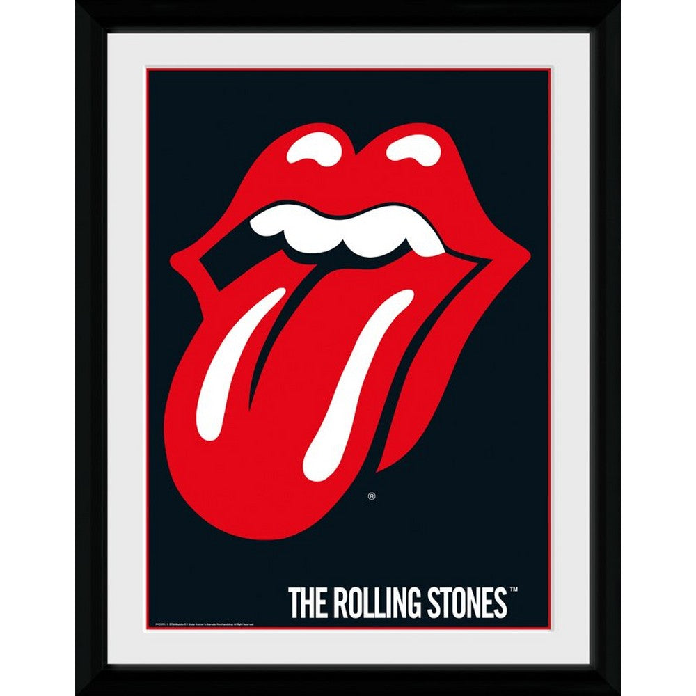 ROLLING STONES ローリングストーンズ (デビュー作 60周年 ) - Lips / インテリア額 【公式 / オフィシャル】