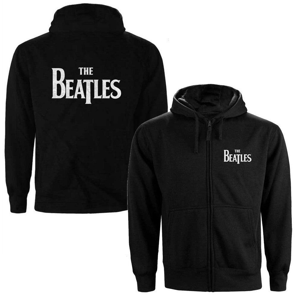 THE BEATLES ビートルズ (ABBEY ROAD 55周年 ) - Drop T Logo / バックプリントあり / ジップ / パーカー・スウェット / メンズ 【公式 / オフィシャル】