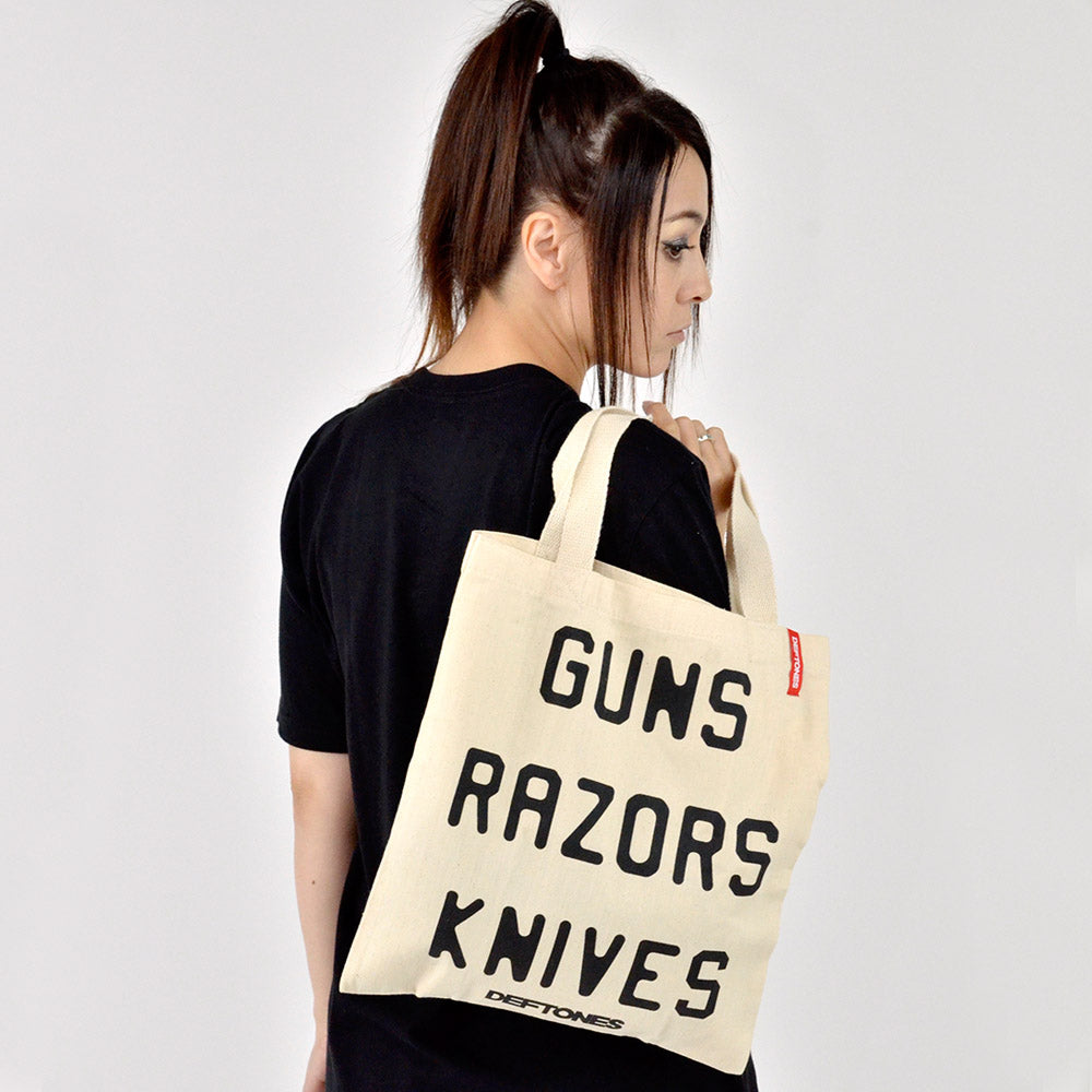 DEFTONES デフトーンズ Guns Razors Knives トートバッグ 公式 オフィシャル