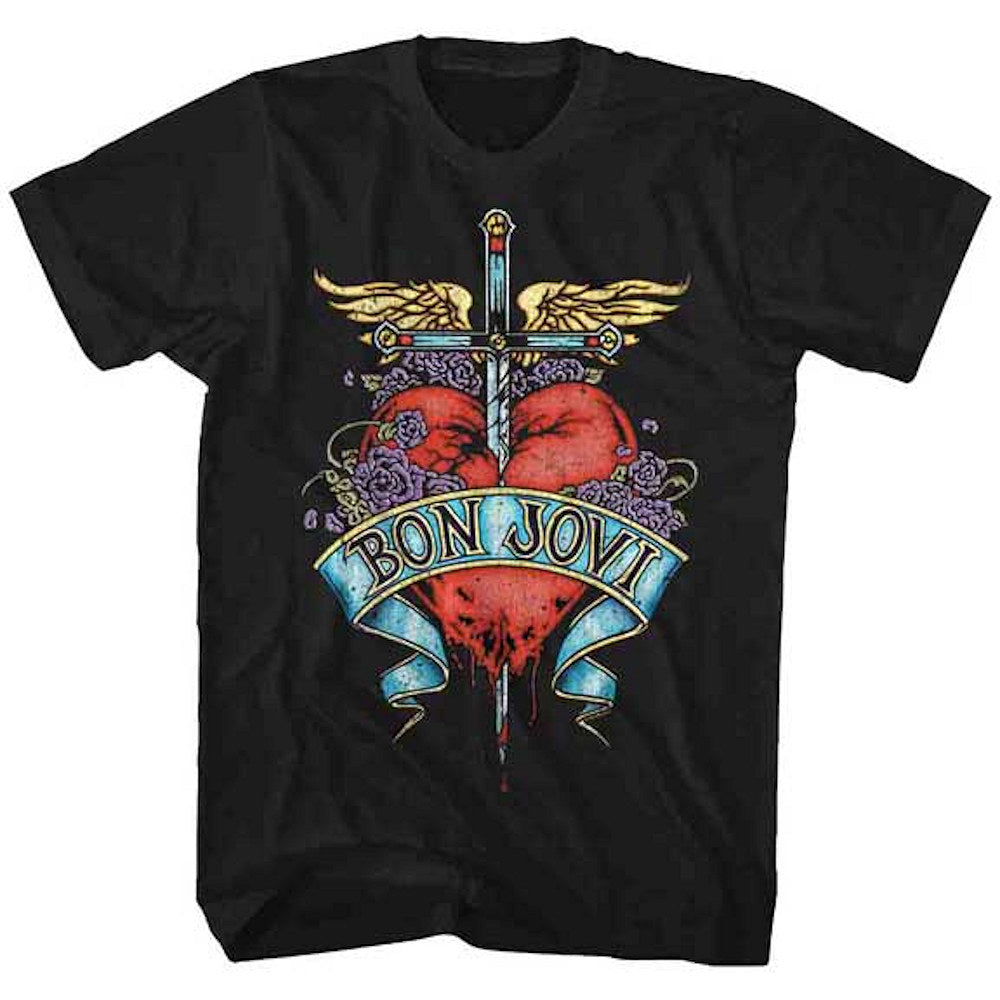 BON JOVI ボンジョヴィ HEART Tシャツ メンズ 公式 オフィシャル