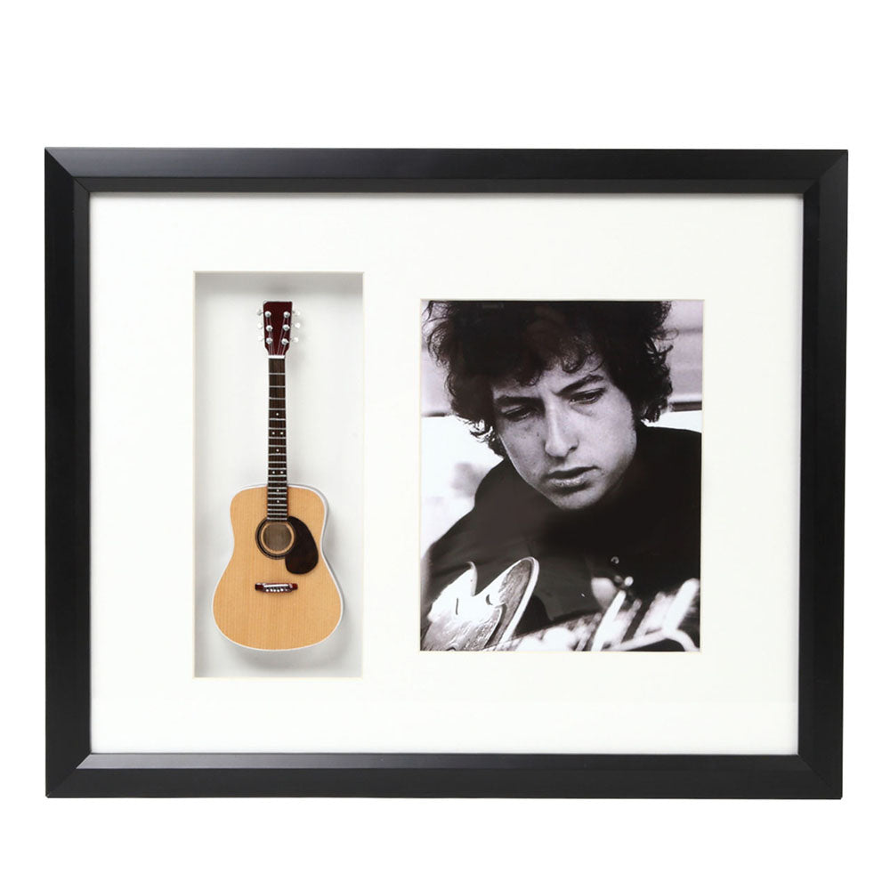 BOB DYLAN - (2月 映画公開 ) - Mini Guitar Framed Shadow Box