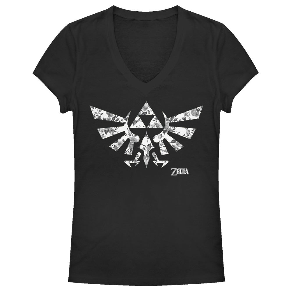 THE LEGEND OF ZELDA ゼルダの伝説 - FLOR-FORCE V-NECK / Tシャツ / レディース 【公式 / オフィシャル】