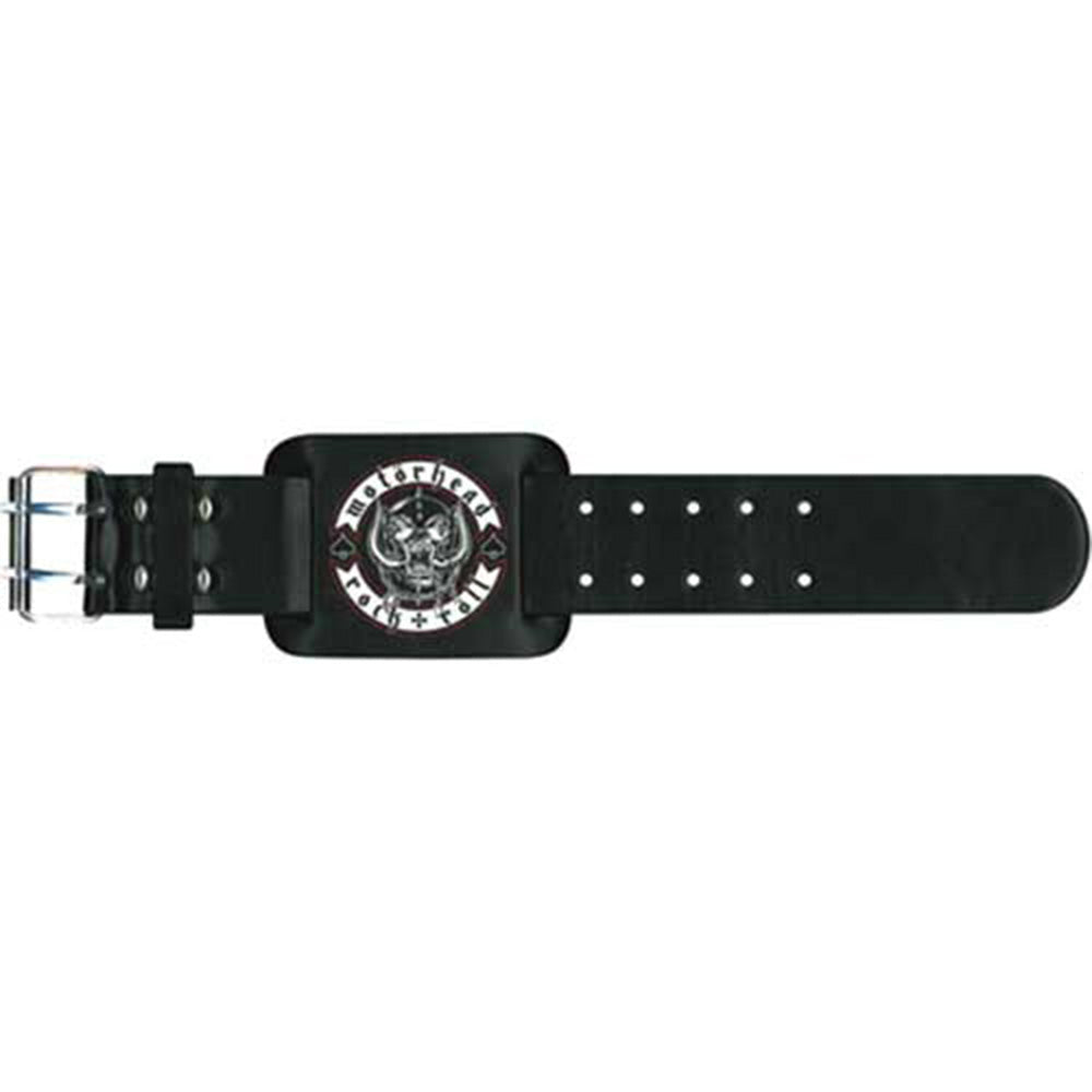 MOTORHEAD - Leather Wrist Strap: Biker Badge