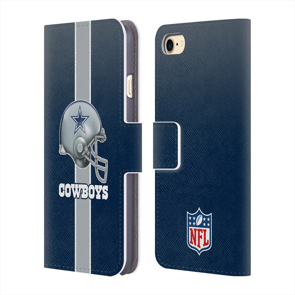 DALLAS COWBOYS（NFL） ダラスカウボーイズ - Helmet レザー手帳型 / Apple iPhoneケース 【公式 / オフィシャル】