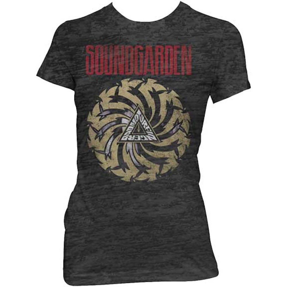 SOUNDGARDEN サウンドガーデン (結成 40周年 ) - BAD MOTOR FINGER /ヴィンテージ加工 / Tシャツ / レディース 【公式 / オフィシャル】