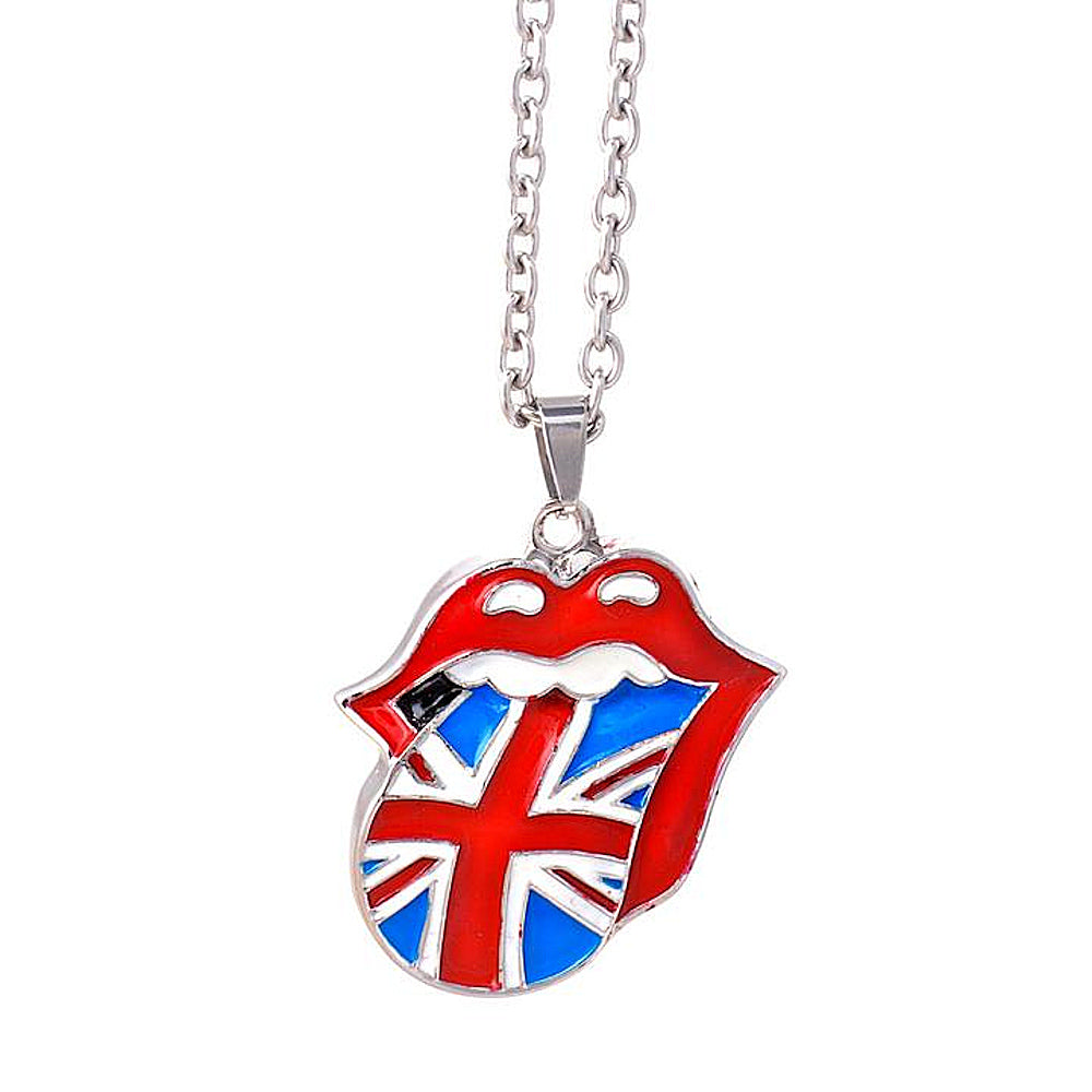 
                  
                    ROLLING STONES ローリングストーンズ (デビュー作 60周年 ) - Union Jack Tongue Necklace / ネックレス 【公式 / オフィシャル】
                  
                