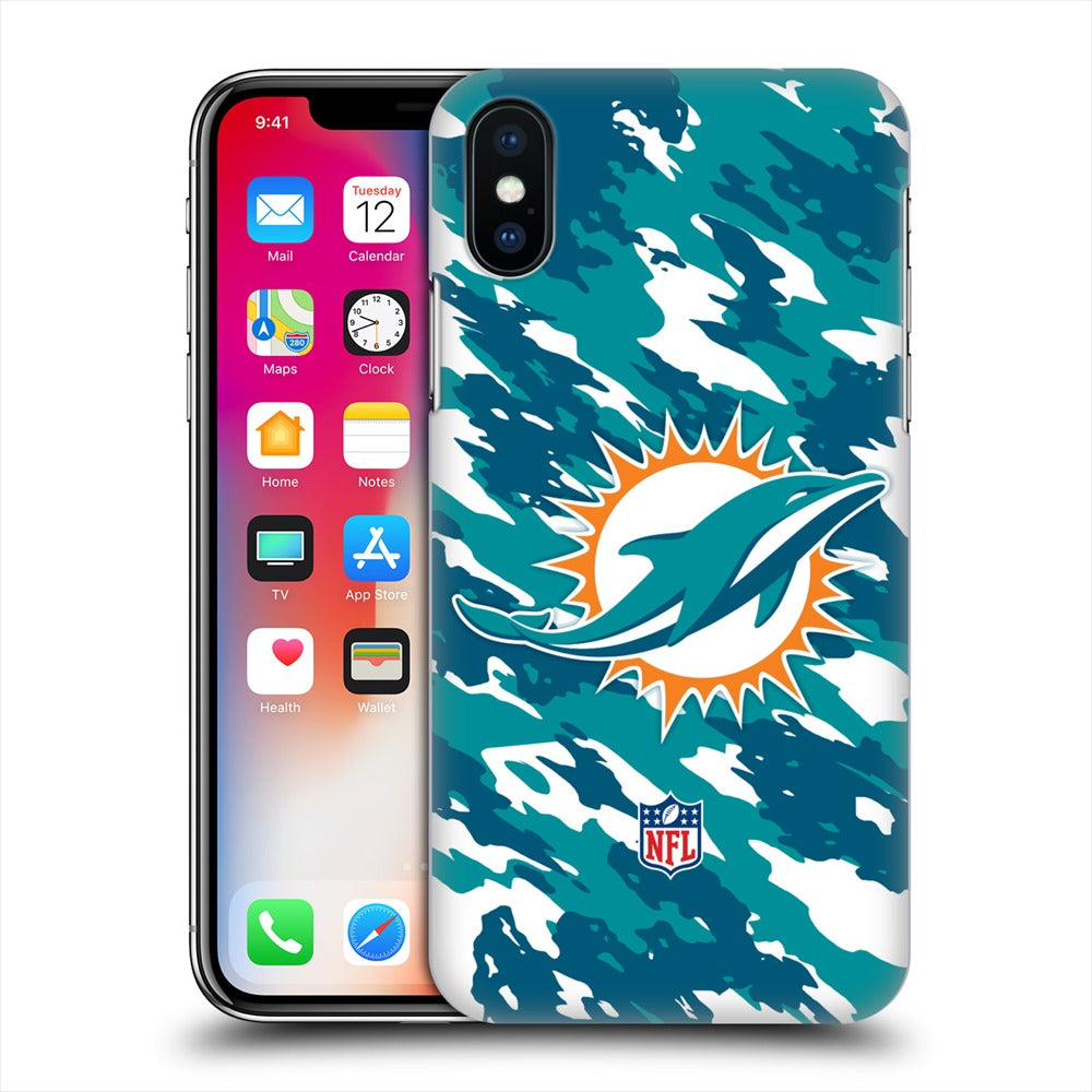 MIAMI DOLPHINS（NFL） マイアミドルフィンズ - Camou  【ソフトcase】 / Apple iPhoneケース 【公式 / オフィシャル】