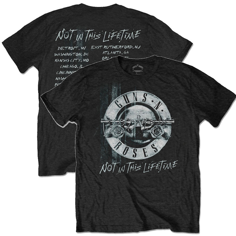 GUNS N ROSES ガンズアンドローゼズ - NOT IN THIS LIFETIME TOUR（ツアーTシャツ） / バックプリントあり / Tシャツ / メンズ 【公式 / オフィシャル】