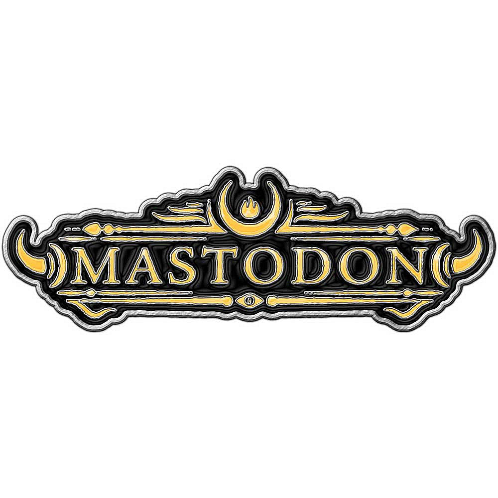 MASTODON マストドン - LOGO / メタル・ピンバッジ / バッジ 【公式 / オフィシャル】