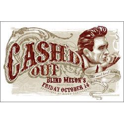 JOHNNY CASH - （絶版プロモーション・ポスター）Cashd Out at Blind Melons