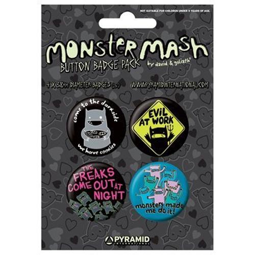 MONSTER MASH モンスターマッシュ - BADGE PACK 4個セット / バッジ 【公式 / オフィシャル】