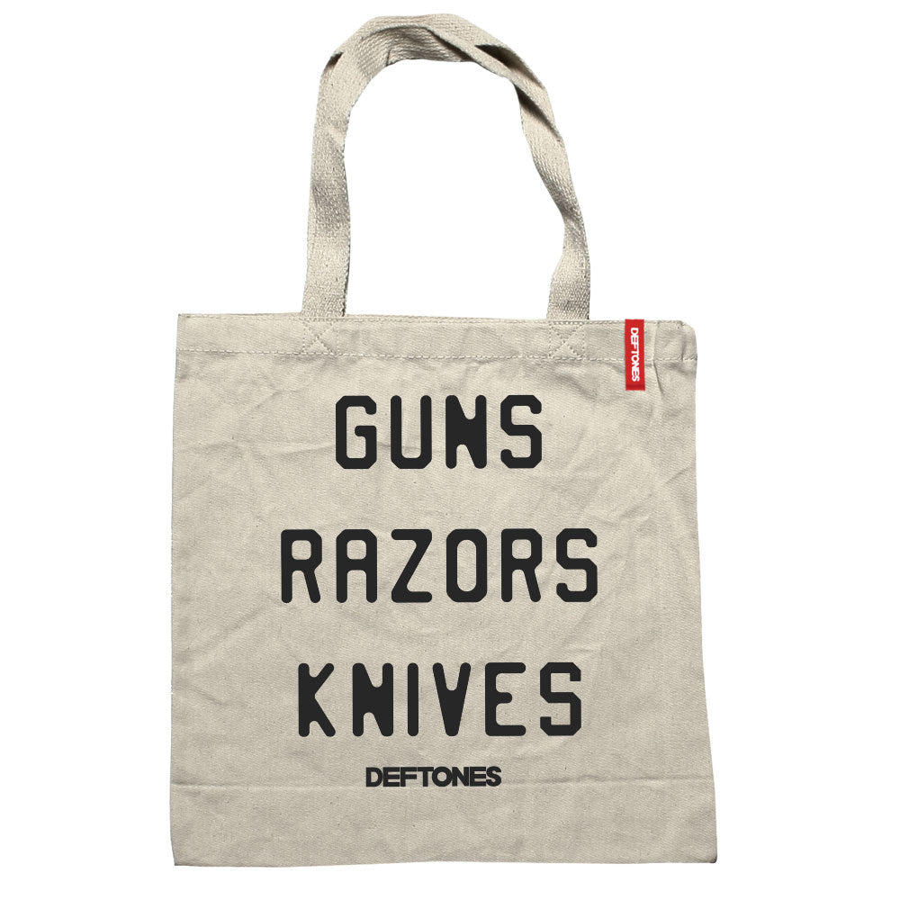 
                  
                    DEFTONES デフトーンズ - Guns Razors Knives / トートバッグ 【公式 / オフィシャル】
                  
                