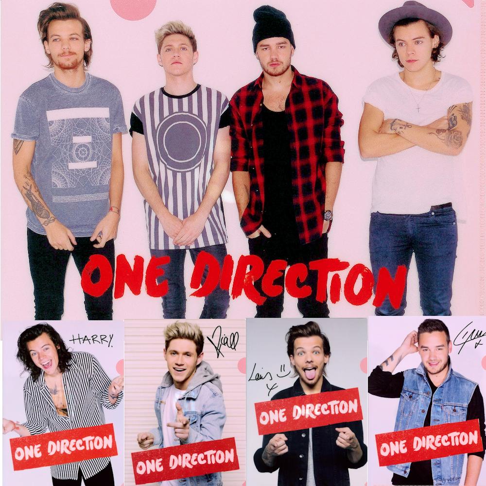 日本限定公式商品 ONE DIRECTION - (結成 15周年 ) - クリアファイル5枚セットVOL.2