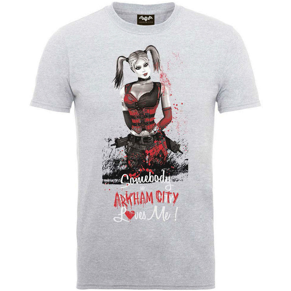 DC COMICS DCコミックス (ジョーカー 新作公開 ) - BATMAN ARKHAM CITY HARLEY QUINN SOMEBODY LOVES ME / Tシャツ / メンズ 【公式 / オフィシャル】