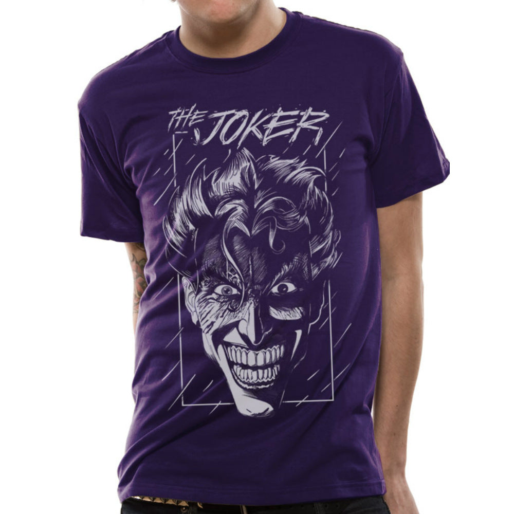 BATMAN バットマン THE JOKER PURPLE Tシャツ メンズ  公式 オフィシャル