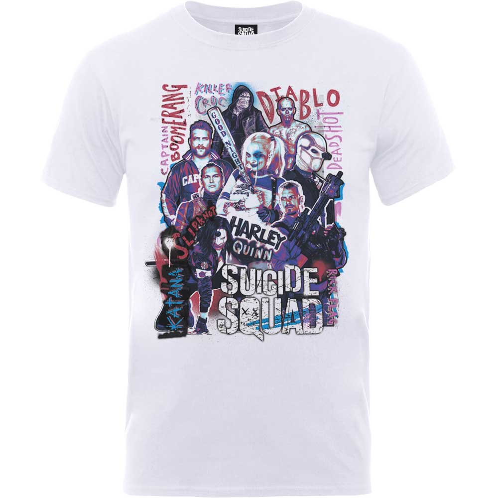 SUICIDE SQUAD スーサイドスクワッド (ジョーカー 新作公開 ) - HARLEY'S CHARACTER COLLAGE / Tシャツ / メンズ 【公式 / オフィシャル】