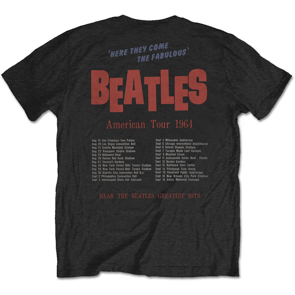 
                  
                    THE BEATLES ビートルズ (結成 65周年 ) - AMERICAN TOUR 1964 / HDN（復刻ツアーTシリーズ） / バックプリントあり / Tシャツ / メンズ
                  
                