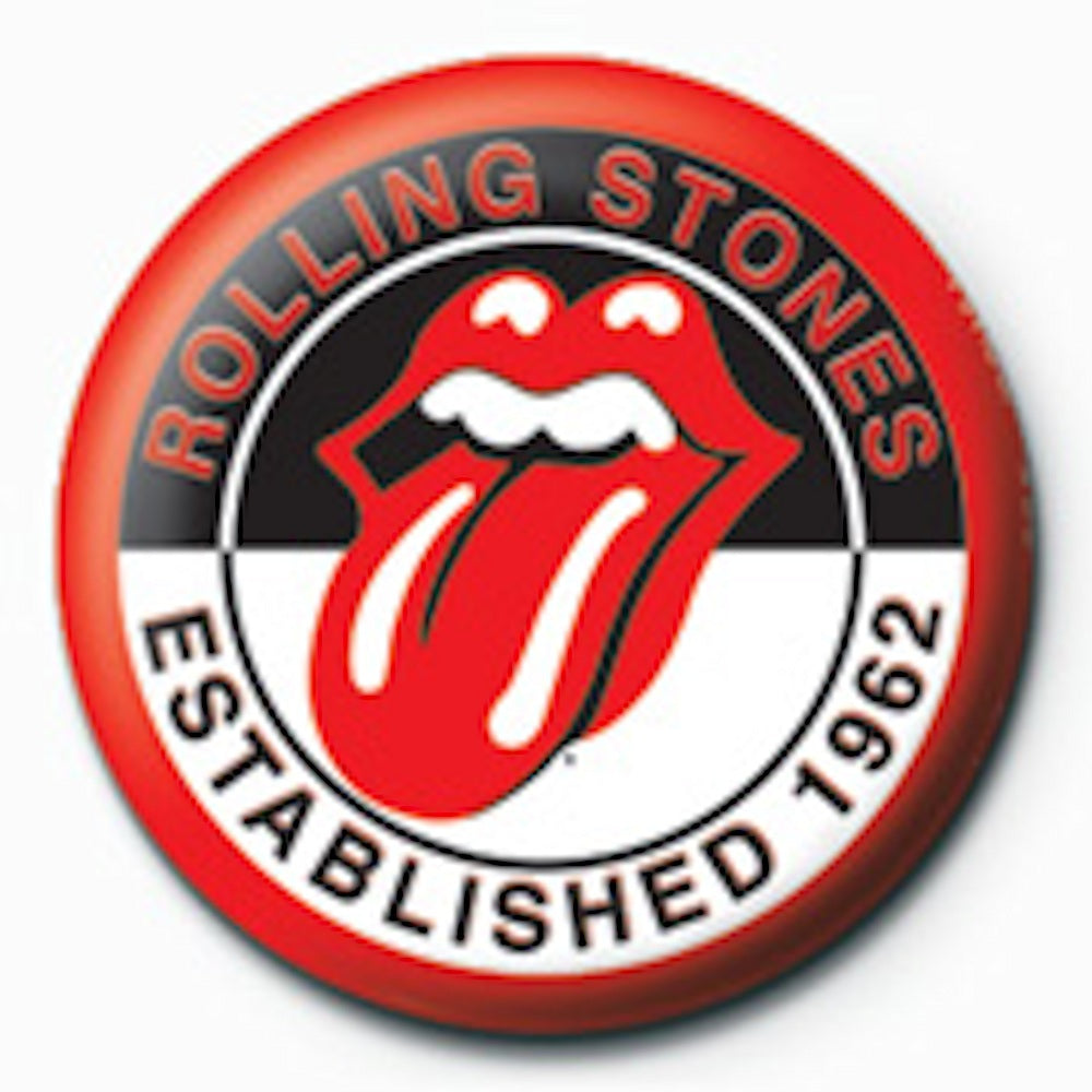 ROLLING STONES ローリングストーンズ (デビュー作 60周年 ) - Established 1962 / バッジ 【公式 / オフィシャル】