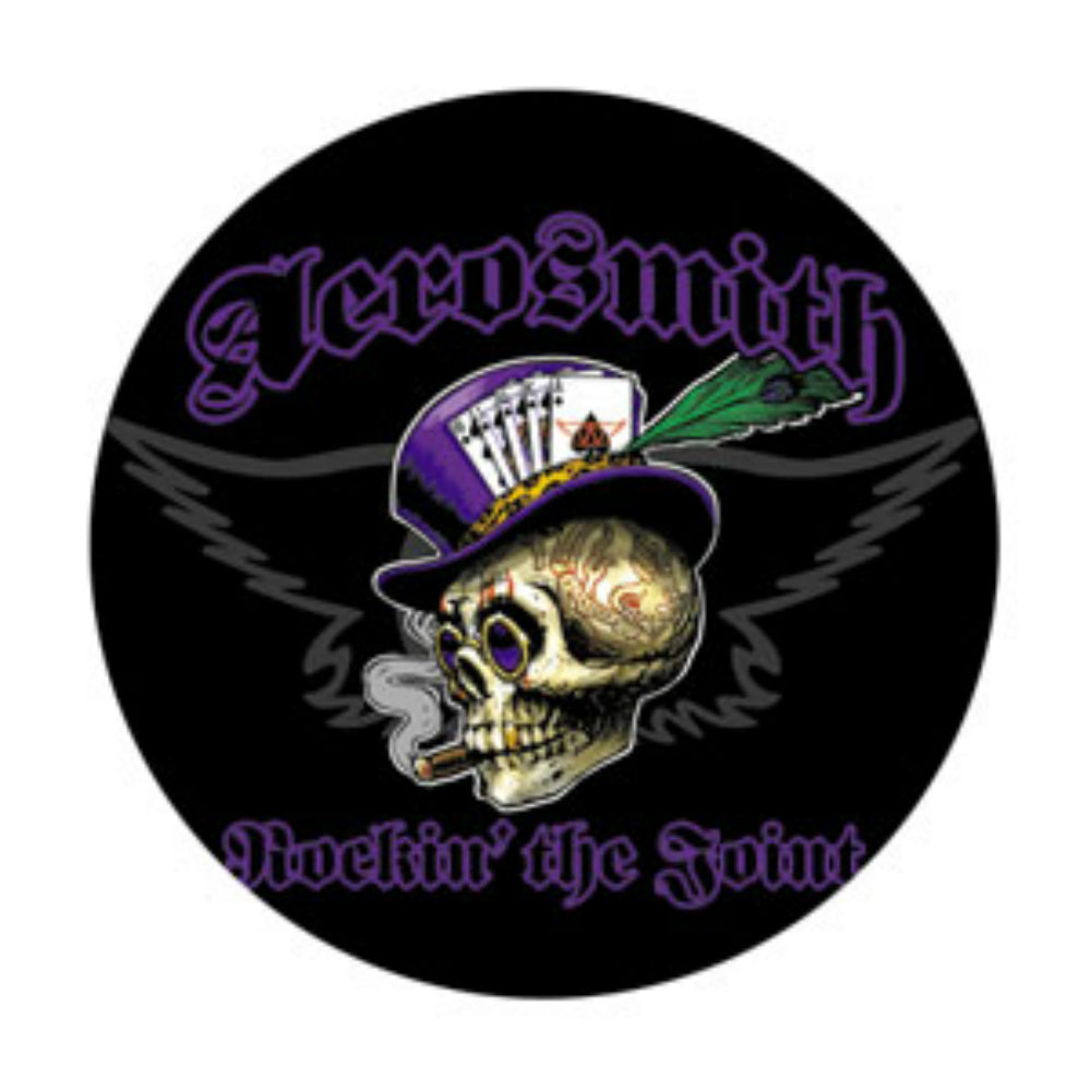 AEROSMITH エアロスミス Top Hat Skull バッジ 公式 オフィシャル
