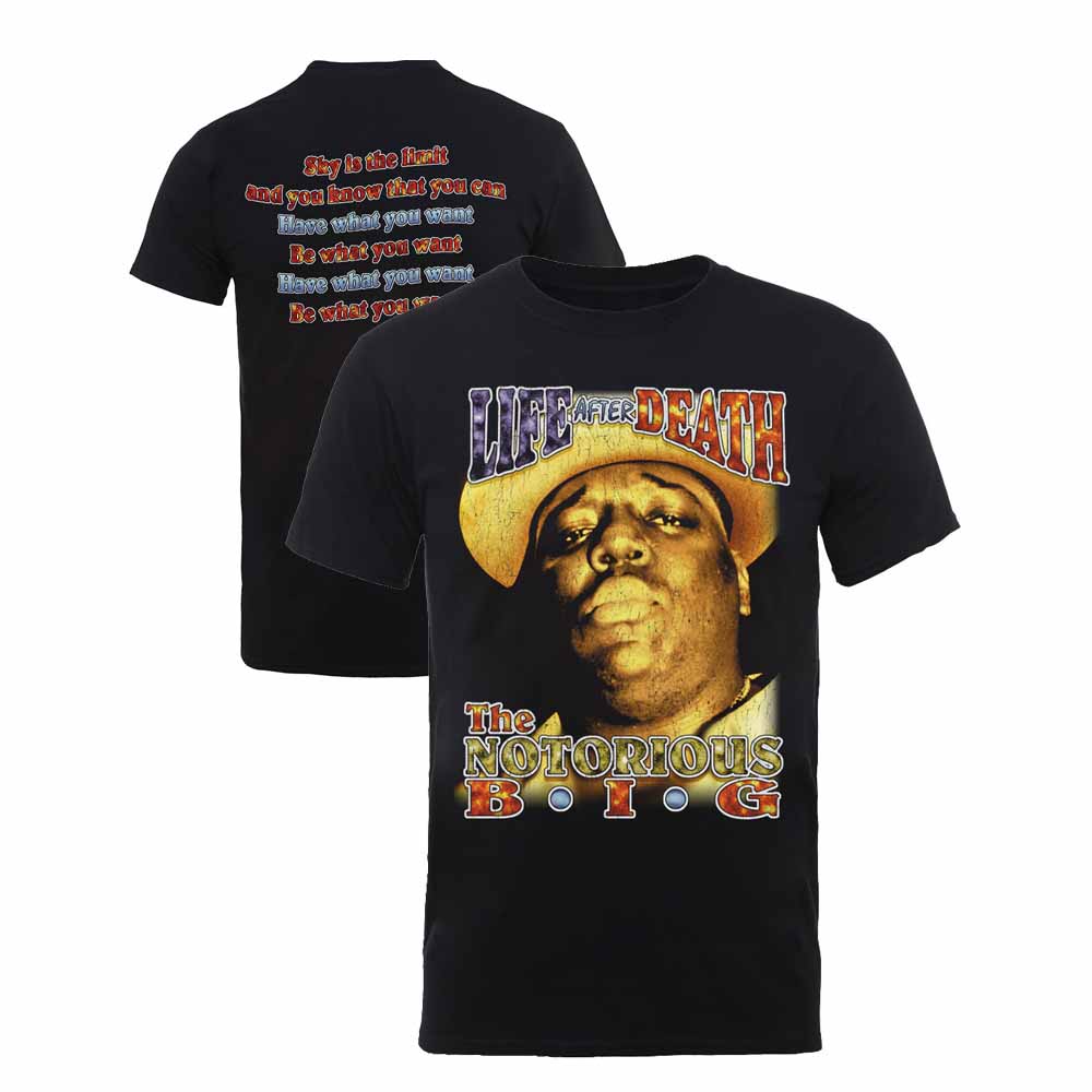 NOTORIOUS BIG ノトーリアスBIG (デビュー 30周年 ) - LIFE AFTER DEATH / バックプリントあり / Tシャツ / メンズ 【公式 / オフィシャル】