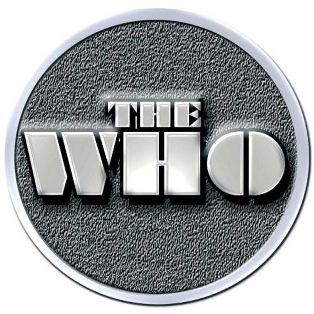 THE WHO ザ・フー (結成 60周年 ) - STENCIL LOGO / バッジ 【公式 / オフィシャル】