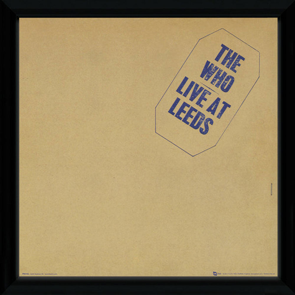 THE WHO ザ・フー (結成 60周年 ) - LEEDS (アルバム・シリーズ額) / インテリア額 【公式 / オフィシャル】