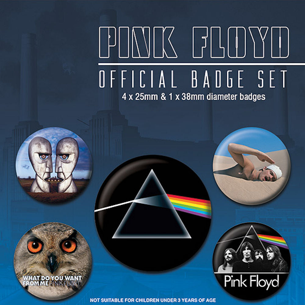 PINK FLOYD ピンクフロイド (「対」 30周年 ) - Official Badge Pack 5個セット / バッジ 【公式 / オフィシャル】