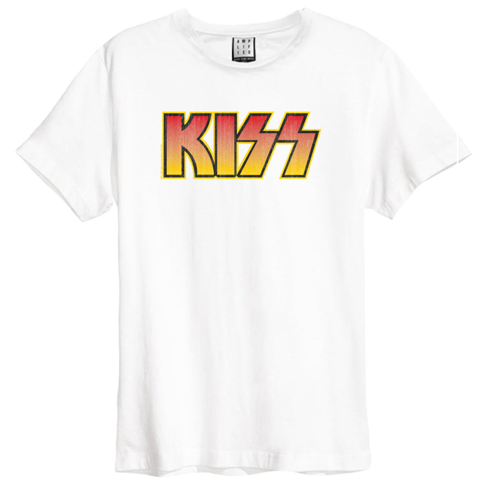 KISS キッス (デビュー 50周年 ) - CLASSIC LOGO DISTRESSED / Amplified（ ブランド ） / Tシャツ / メンズ 【公式 / オフィシャル】