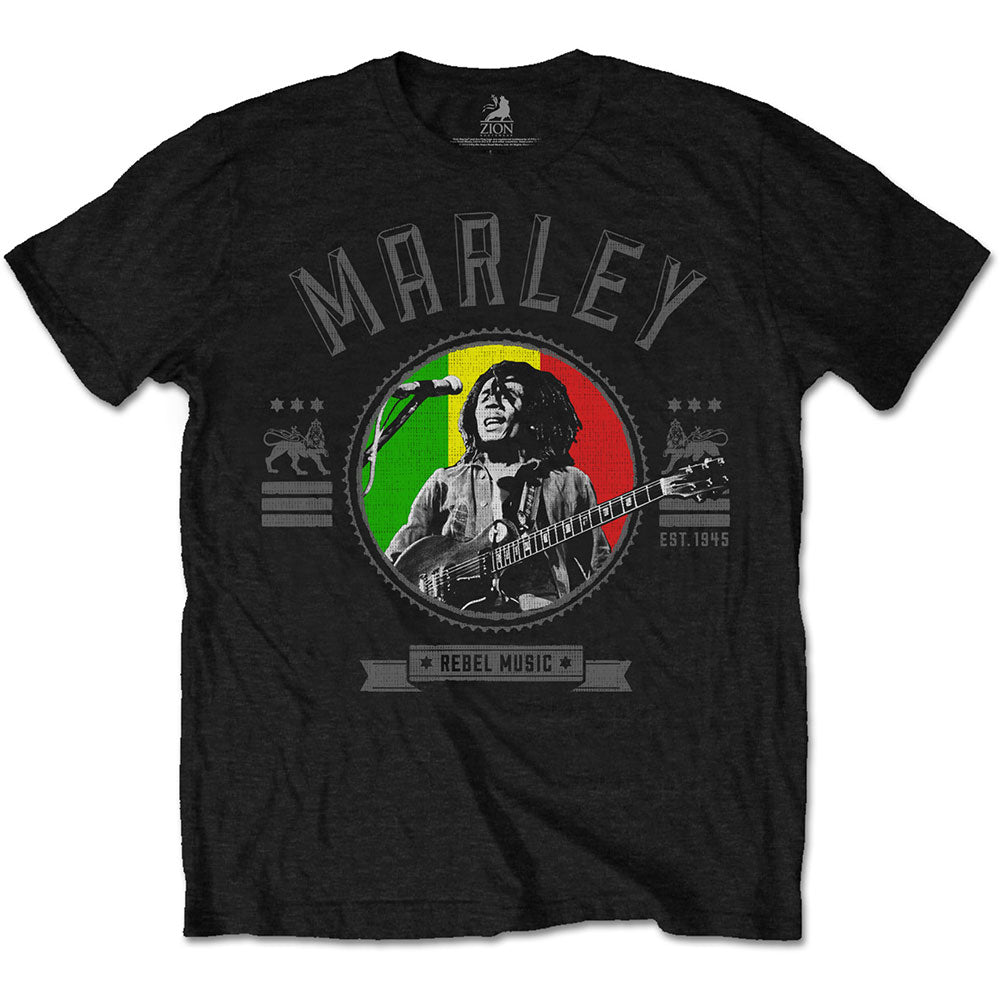 BOB MARLEY ボブマーリー (映画 公開記念 ) Rebel Music Seal Tシャツ メンズ 公式 オフィシャル