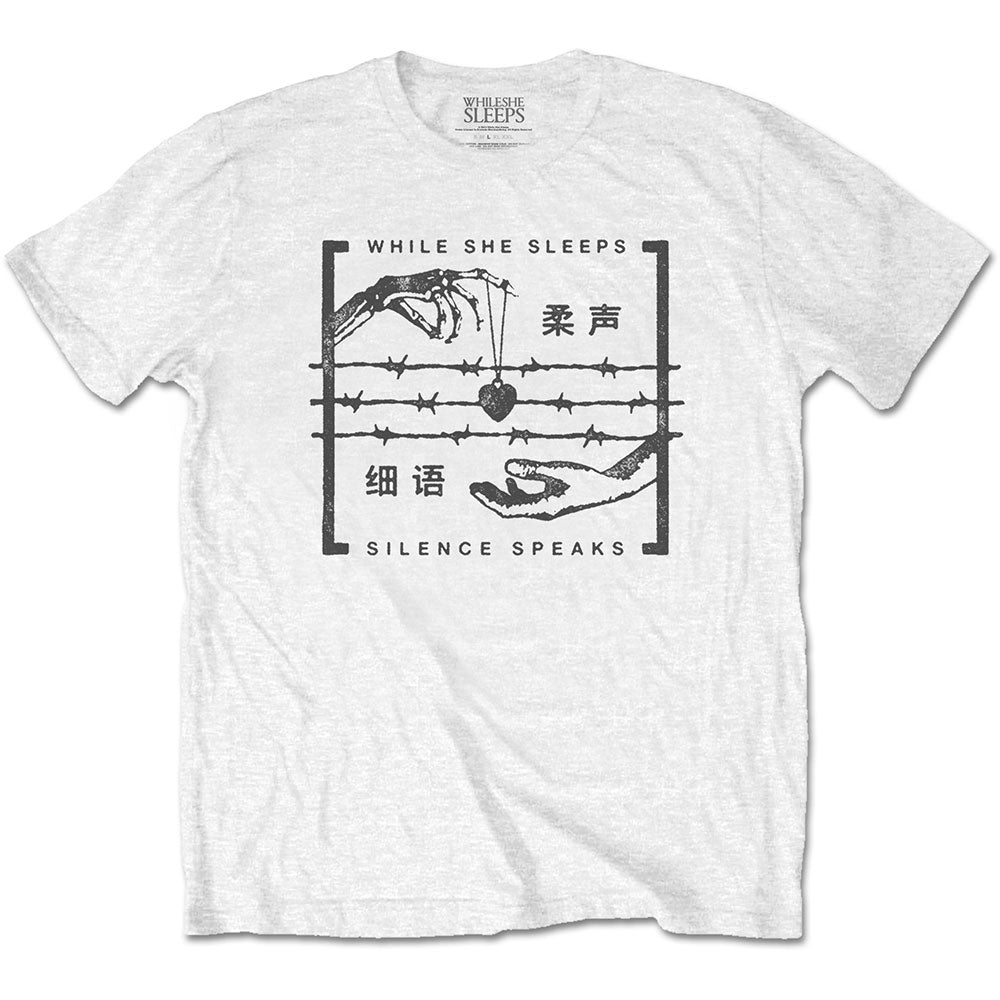 WHILE SHE SLEEPS ホワイルシースリープス (10月 来日 ) - SILENCE SPEAKS / Tシャツ / メンズ 【公式 / オフィシャル】