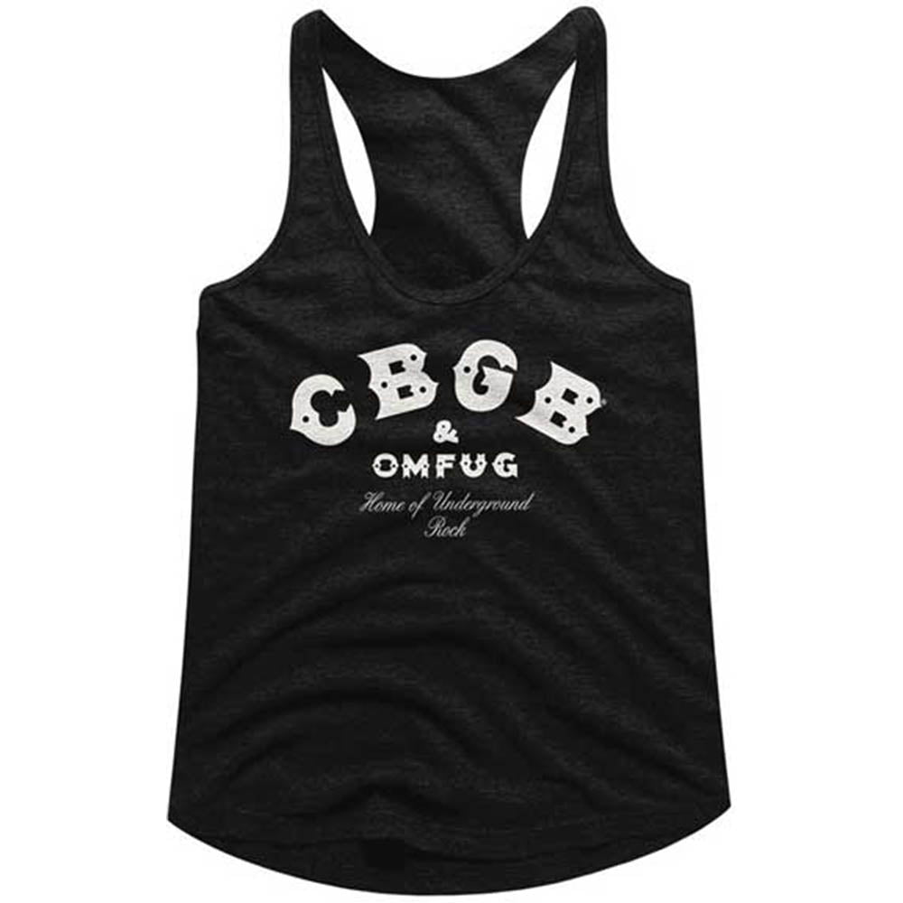 CBGB シービージービー - LOGO RACERBACK TANK / タンクトップ / レディース 【公式 / オフィシャル】