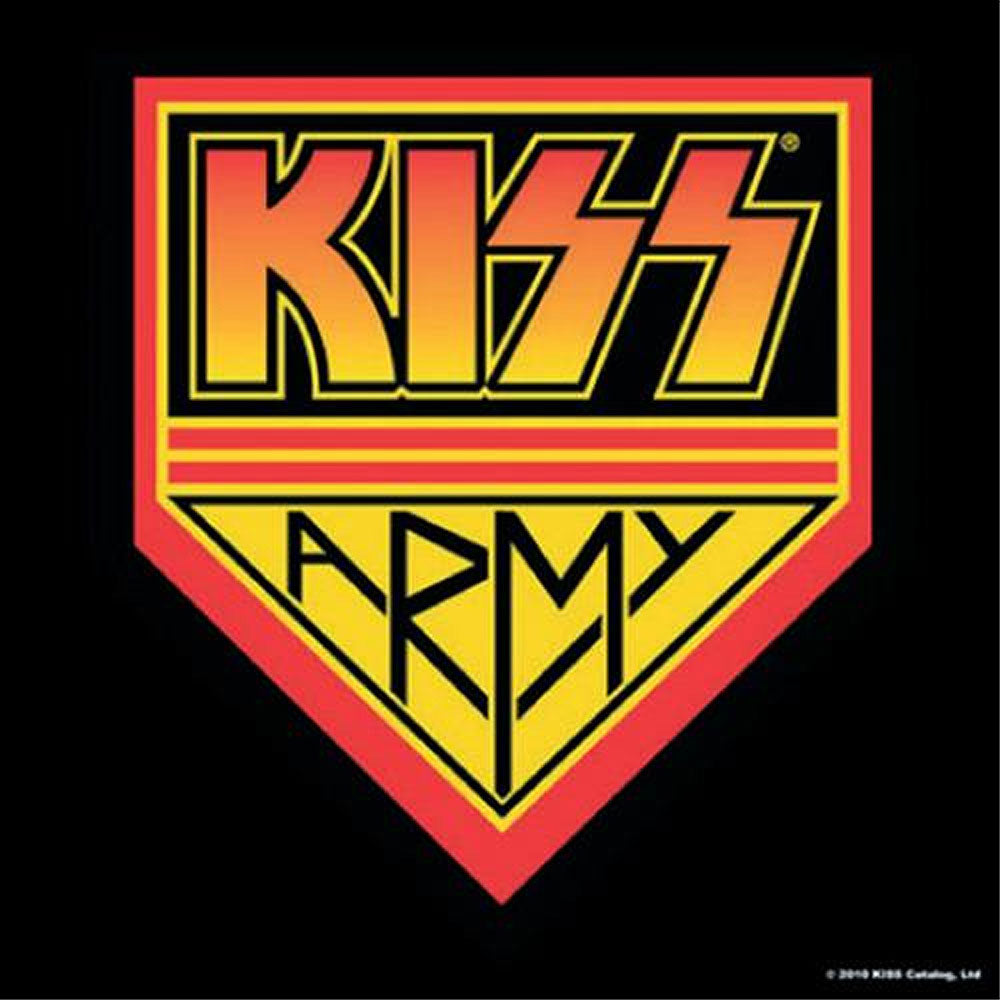 KISS キッス (デビュー 50周年 ) - ARMY PENNANT / コースター 【公式 / オフィシャル】