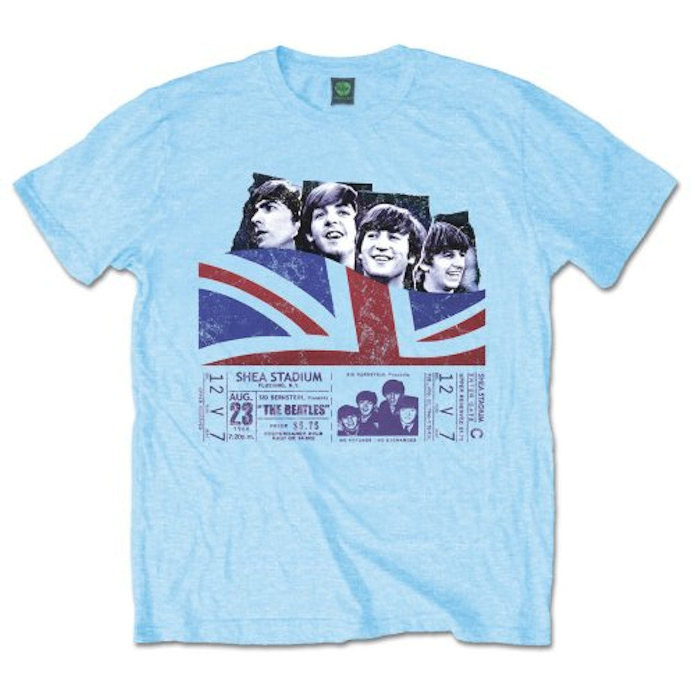 THE BEATLES ビートルズ (ABBEY ROAD 55周年 ) - SHEA STADIUM with TICKET / Tシャツ / メンズ 【公式 / オフィシャル】