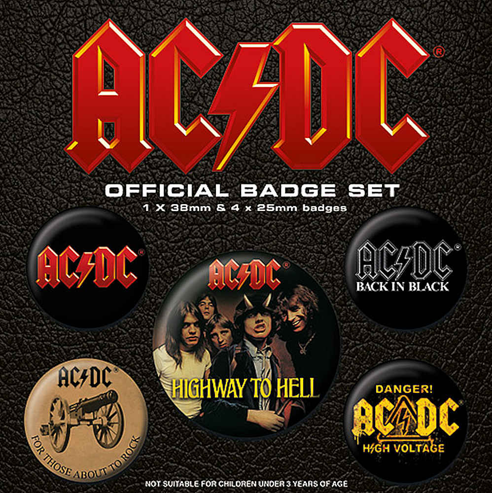 AC/DC - Logo 5個セット