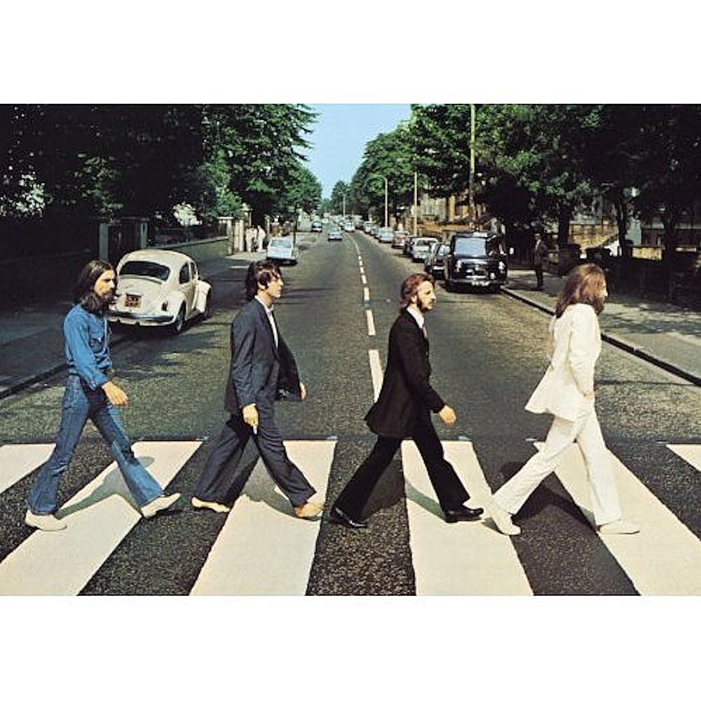 THE BEATLES ビートルズ (ABBEY ROAD 55周年 ) - Abbey Road Crossing / ポストカード・レター 【公式 / オフィシャル】