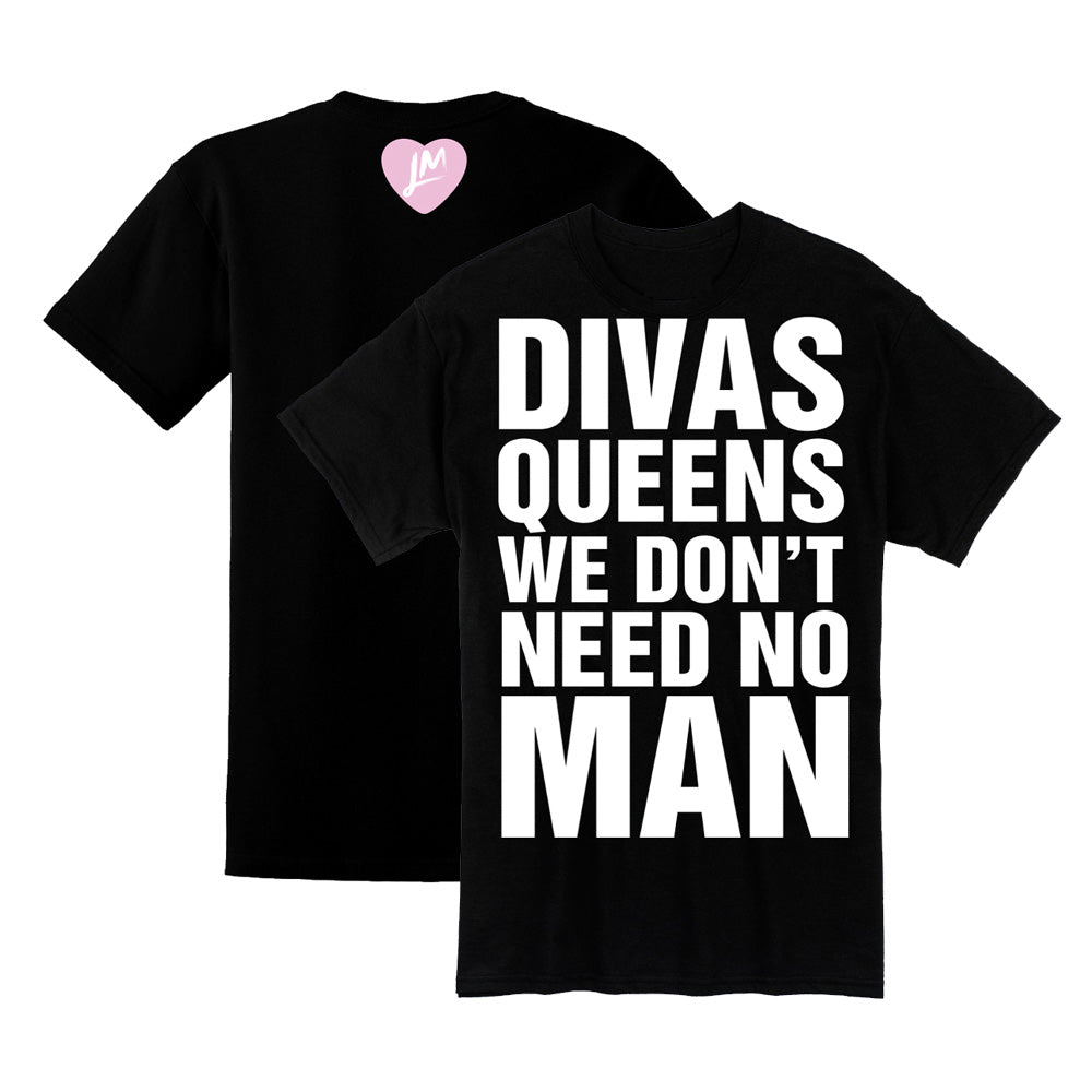 LITTLE MIX リトルミックス - DIVAS & QUEENS / バックプリントあり / Tシャツ / メンズ 【公式 / オフィシャル】