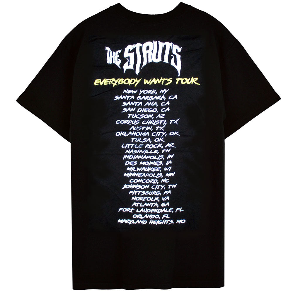 
                  
                    THE STRUTS ストラッツ - 【会場限定Tシャツ】EVERYBODY WANTS TOUR / バックプリントあり / Tシャツ / メンズ 【公式 / オフィシャル】
                  
                