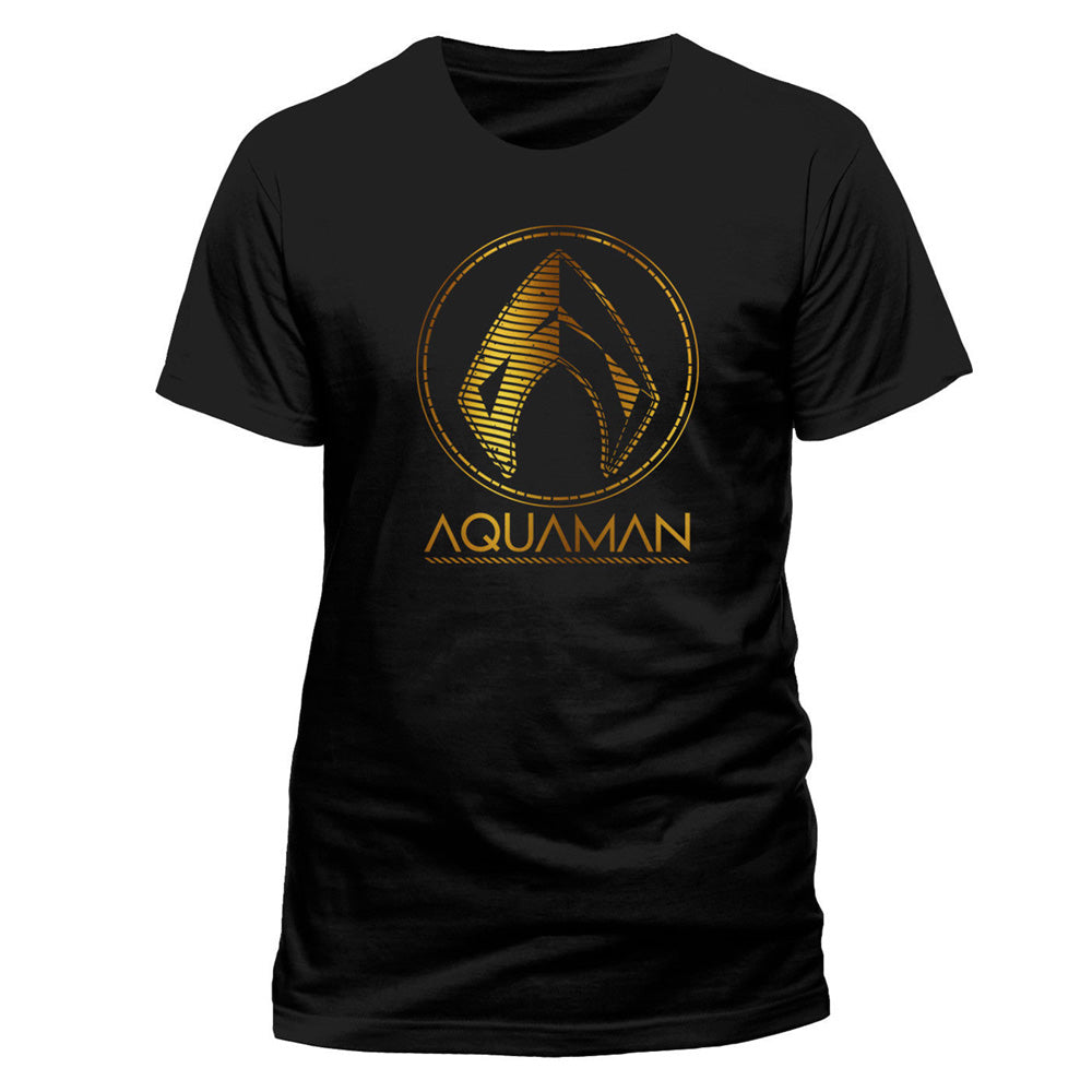 AQUAMAN アクアマン Metallic Symbol Tシャツ メンズ 公式 オフィシャル