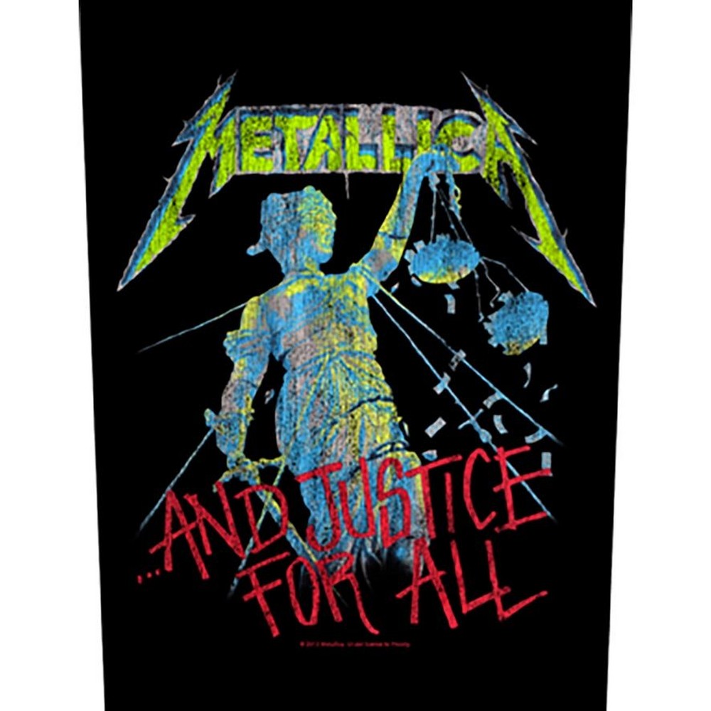 METALLICA メタリカ - And Justice For All / Backpatch / ワッペン 【公式 / オフィシャル】