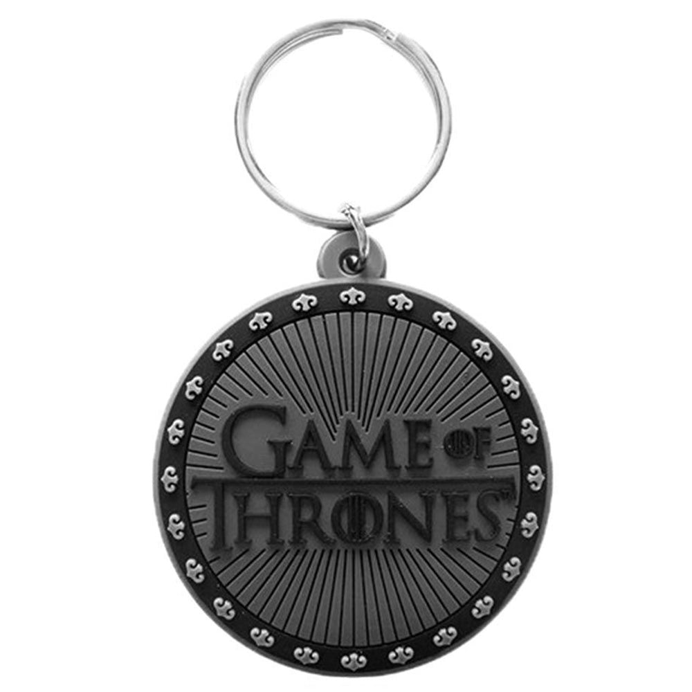 GAME OF THRONES ゲーム・オブ・スローンズ - Logo / ラバー・キーリング / キーホルダー 【公式 / オフィシャル】