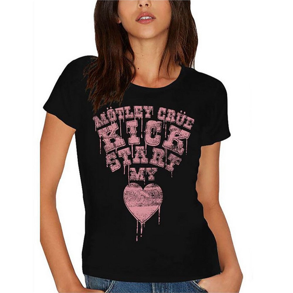 
                  
                    MOTLEY CRUE モトリークルー - Kick Start My Heart / Tシャツ / レディース 【公式 / オフィシャル】
                  
                