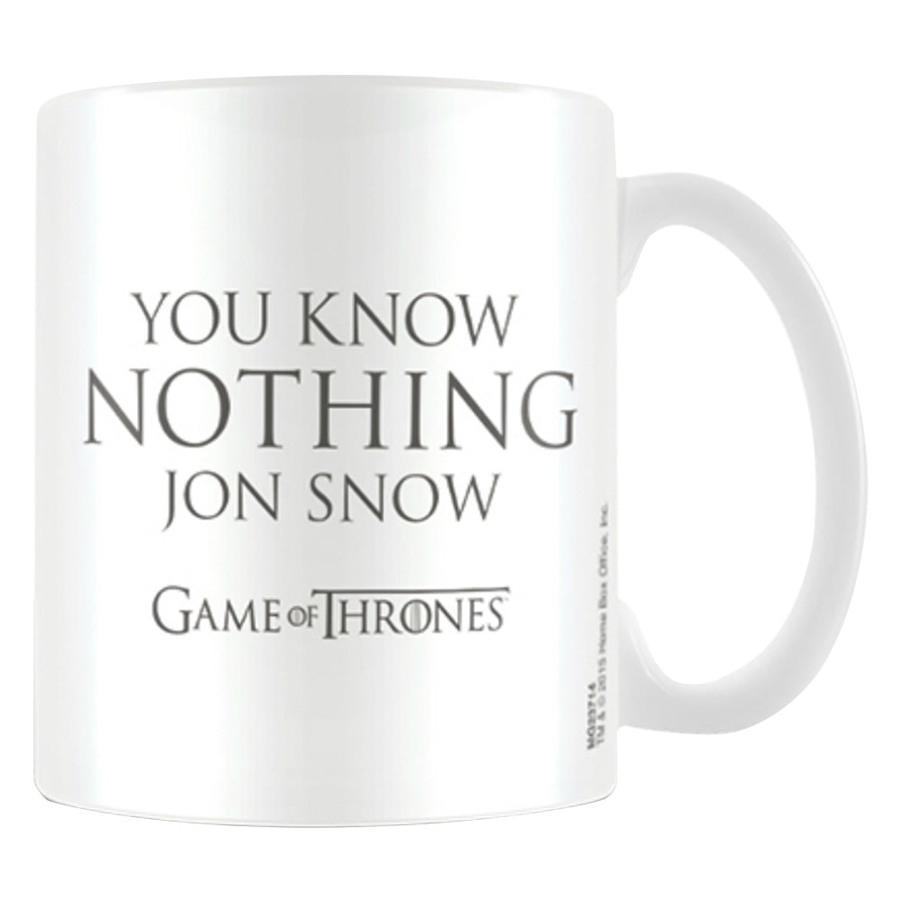 
                  
                    GAME OF THRONES ゲーム・オブ・スローンズ - You Know Nothing Jon Snow / マグカップ 【公式 / オフィシャル】
                  
                