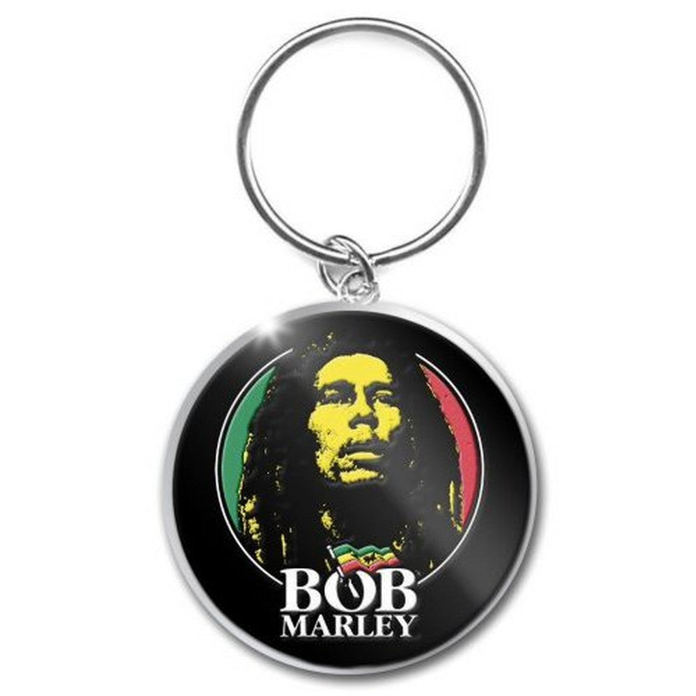 BOB MARLEY ボブマーリー (映画 公開記念 ) Logo Face メタル・キーチェイン キーホルダー 公式 オフィシャル