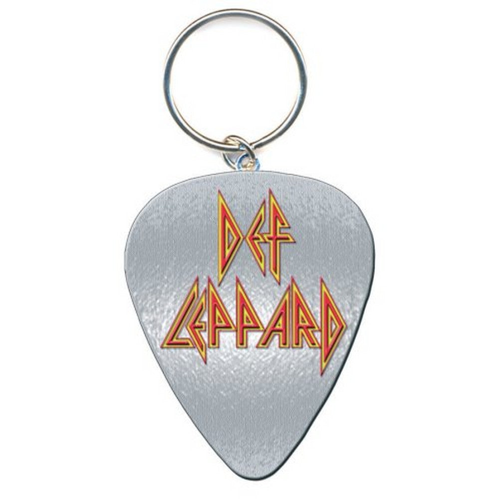 DEF LEPPARD デフレパード Logo Pick メタル・キーチェイン キーホルダー 公式 オフィシャル